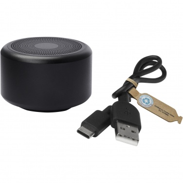 Logo trade business gift photo of: Rise 3W RCS recycled aluminium Bluetooth® mini speaker 